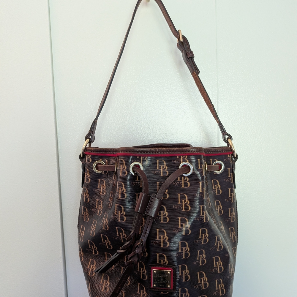 Dooney & Bourke Brown Bucket Bag